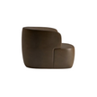 High End Elain Lounge Chair Cognac Brown Leather by Molteni&C Quickship Casa Design Group
