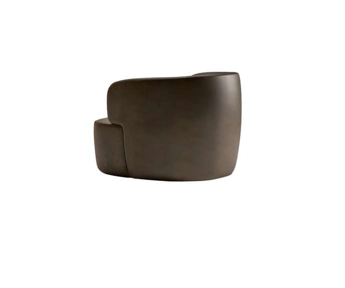 High End Elain Lounge Chair Cognac Brown Leather by Molteni&C Quickship Casa Design Group