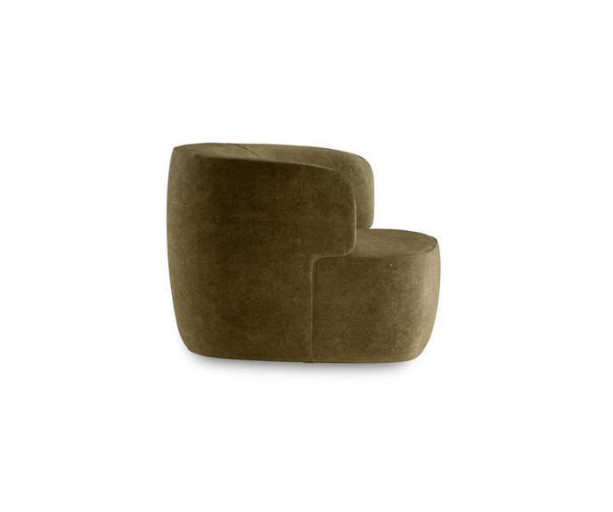 High End Elain Lounge Chair Cognac Brown Leather by Molteni&C Quickship Casa Design Group