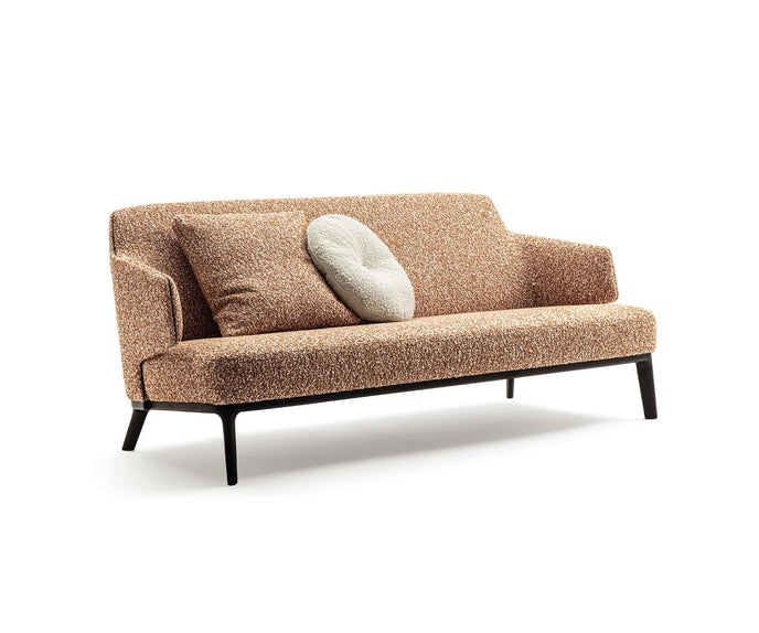 Amanda Sofa by Frigerio with enveloping armrests, ashwood base, and refined Italian design | Casa Design Group