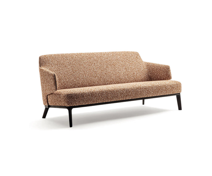 Amanda Sofa by Frigerio with enveloping armrests, ashwood base, and refined Italian design | Casa Design Group