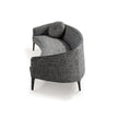 Jackie Sofa by Frigerio featuring a curved silhouette, sculpted armrests, and refined Italian craftsmanship | Casa Design Group