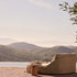 Elio sculptural teak daybed by Yabu Pushelberg for Tribù | Casa Design Group