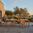 Elio woven teak dining chair by Yabu Pushelberg for Tribù | Casa Design Group