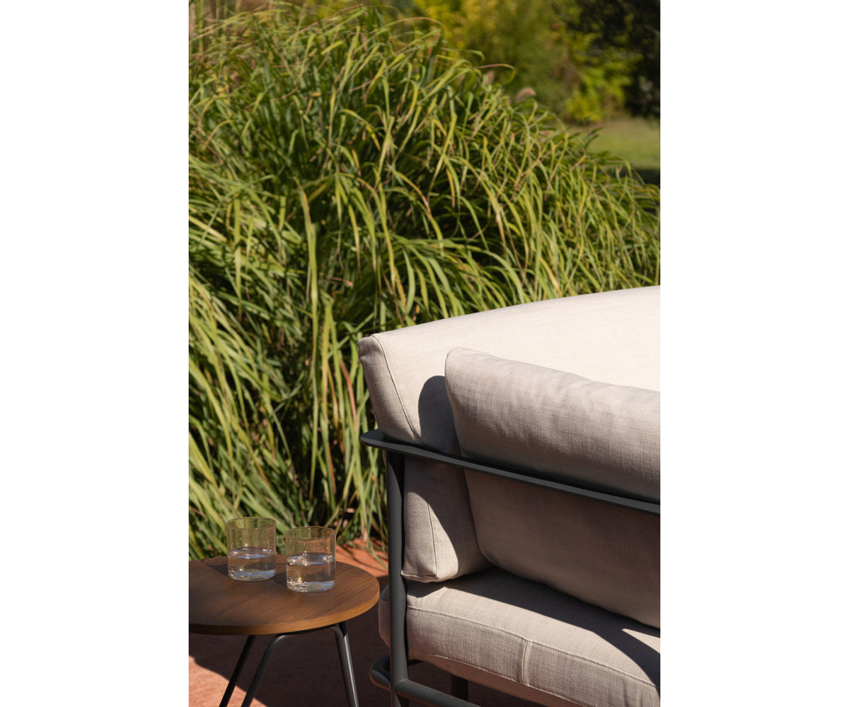 Comfortable Elodie Outdoor Lounge Chair with Suspended Cushion Design by Potocco | Casa Design Group