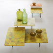 Ensemble Outdoor Coffee Table by Paola Lenti with a Stainless Steel Structure and Decorative Tops | Casa Design Group