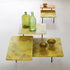 Ensemble Outdoor Coffee Table by Paola Lenti with a Stainless Steel Structure and Decorative Tops | Casa Design Group