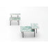 Modern Ensemble Outdoor Side Table by Paola Lenti with Handcrafted Ceramic or Glass Top - Casa Design Group