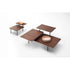 Modern Ensemble Outdoor Side Table by Paola Lenti with Handcrafted Ceramic or Glass Top - Casa Design Group