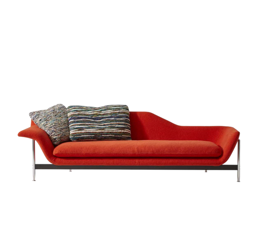 Esosoft bench by Cassina with modular design, aluminum frame and upholstered cushion – Casa Design Group