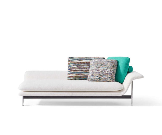Esosoft bench by Cassina with modular design, aluminum frame and upholstered cushion – Casa Design Group