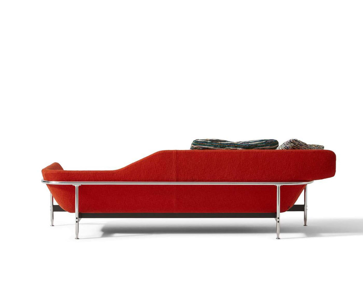 Esosoft bench by Cassina with modular design, aluminum frame and upholstered cushion – Casa Design Group