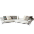 Esosoft sectional sofa by Cassina with modular design, aluminum frame and upholstered cushions – Casa Design Group