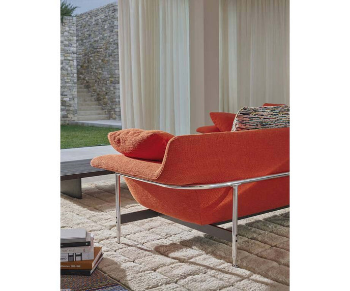 Esosoft sectional sofa by Cassina with modular design, aluminum frame and upholstered cushions – Casa Design Group