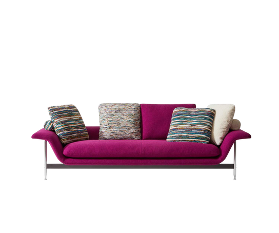 Esosoft sofa by Cassina with modular design, aluminum frame and upholstered cushions – Casa Design Group