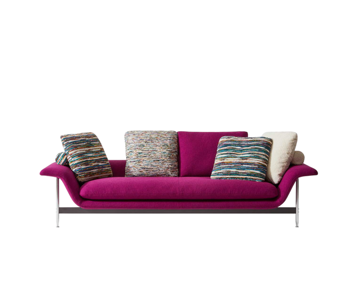 Esosoft sofa by Cassina with modular design, aluminum frame and upholstered cushions – Casa Design Group