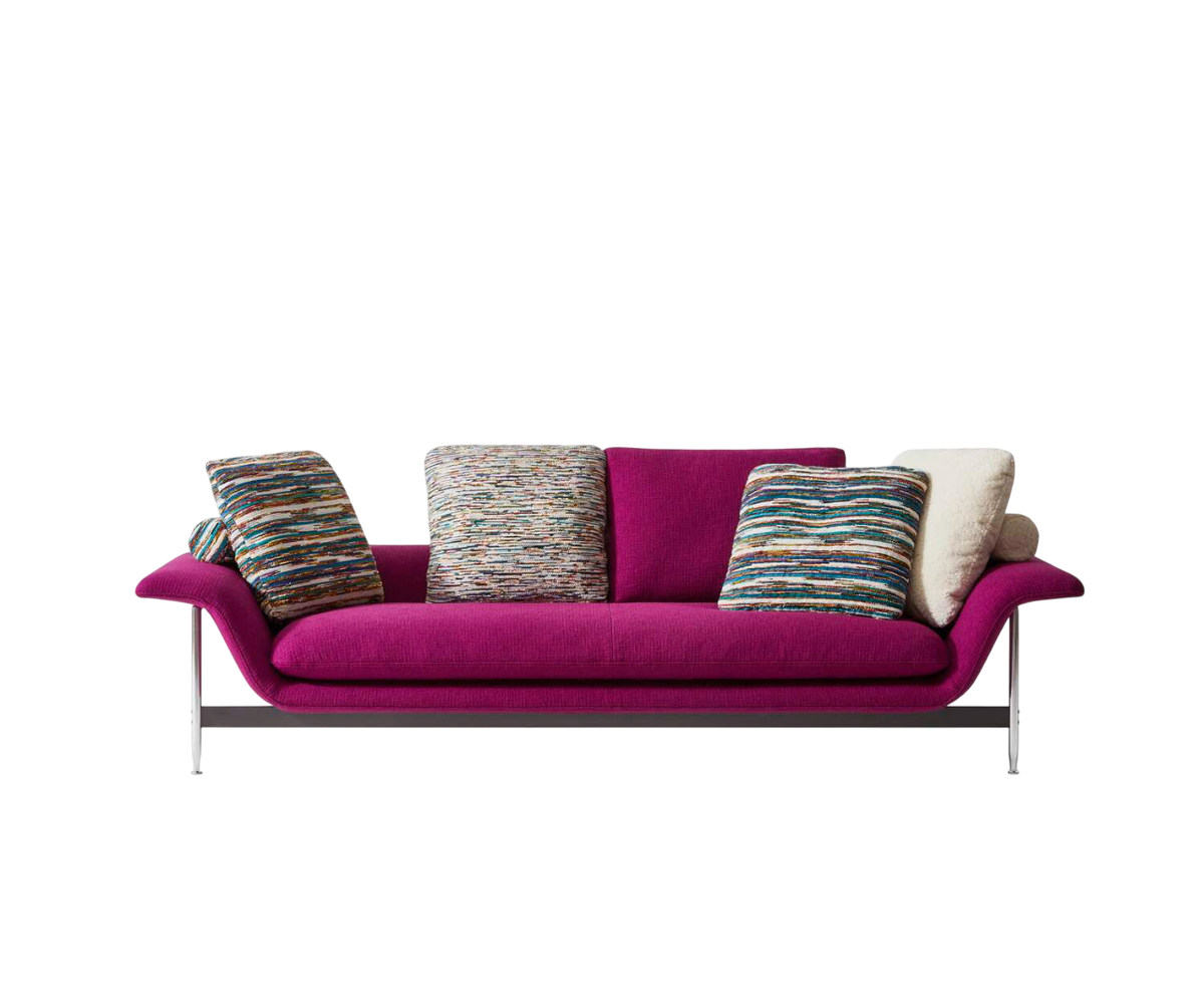 Esosoft sofa by Cassina with modular design, aluminum frame and upholstered cushions – Casa Design Group