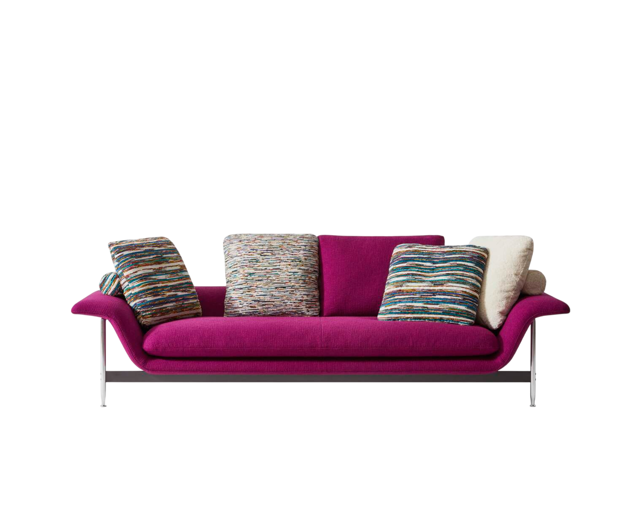 Esosoft sofa by Cassina with modular design, aluminum frame and upholstered cushions – Casa Design Group