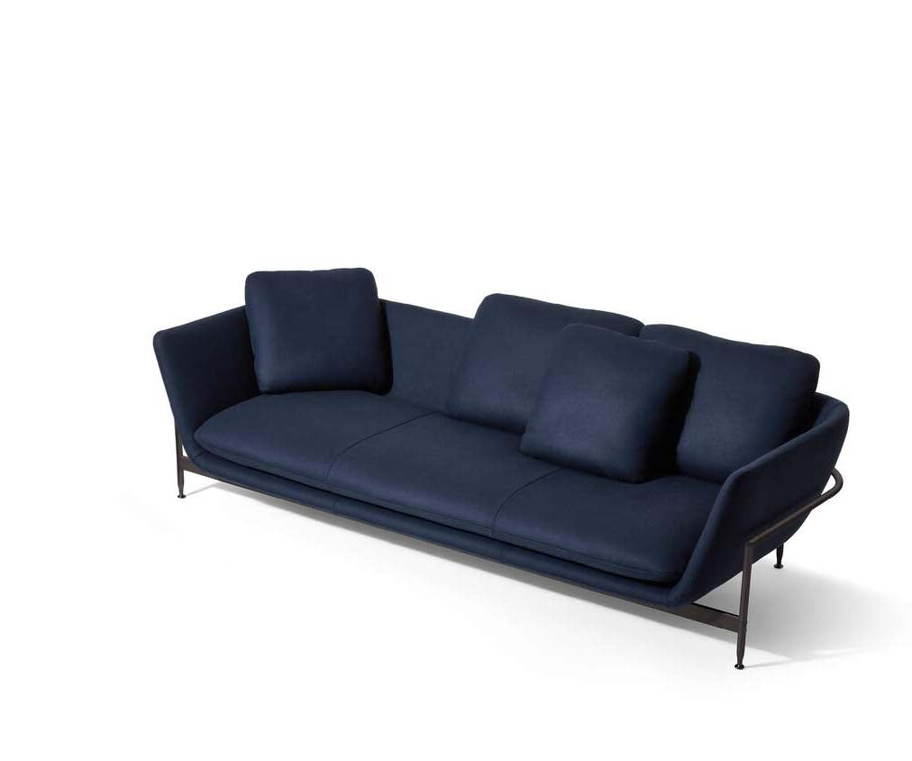 Esosoft sofa by Cassina with modular design, aluminum frame and upholstered cushions – Casa Design Group