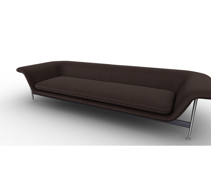 Esosoft sofa by Cassina with modular design, aluminum frame and upholstered cushions – Casa Design Group