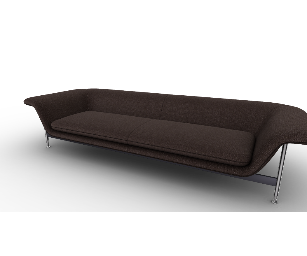 Esosoft sofa by Cassina with modular design, aluminum frame and upholstered cushions – Casa Design Group