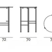 High End Etoile Outdoor Table by Living Divani Casa Design Group