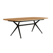 Modern Teak and Aluminum Exes Rectangular Outdoor Dining Table by Royal Botania Casa Design Group