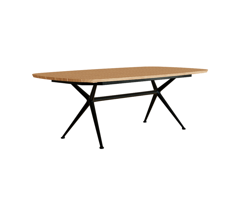 Modern Teak and Aluminum Exes Rectangular Outdoor Dining Table by Royal Botania Casa Design Group