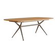 Modern Teak and Aluminum Exes Rectangular Outdoor Dining Table by Royal Botania Casa Design Group