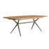 Modern Teak and Aluminum Exes Rectangular Outdoor Dining Table by Royal Botania Casa Design Group