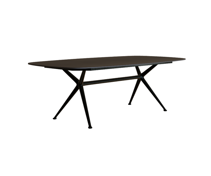 Modern Teak and Aluminum Exes Rectangular Outdoor Dining Table by Royal Botania Casa Design Group