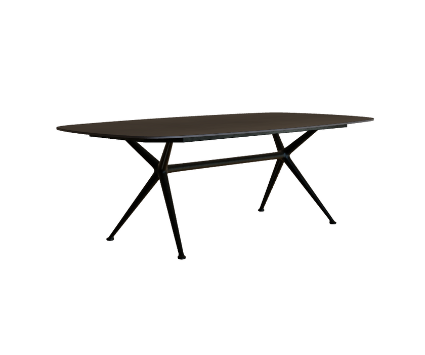 Modern Teak and Aluminum Exes Rectangular Outdoor Dining Table by Royal Botania Casa Design Group