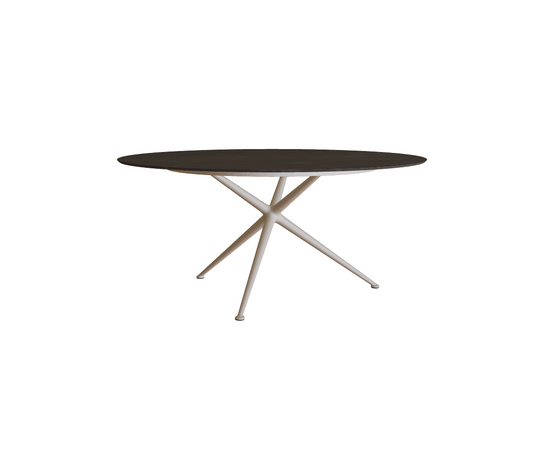 Luxury Exes Round Outdoor Dining Table by Royal Botania Casa Design Group