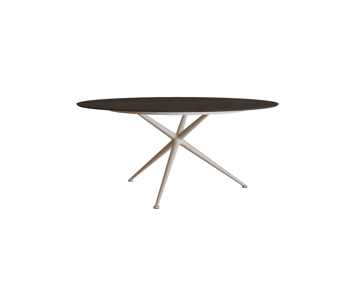 Luxury Exes Round Outdoor Dining Table by Royal Botania Casa Design Group