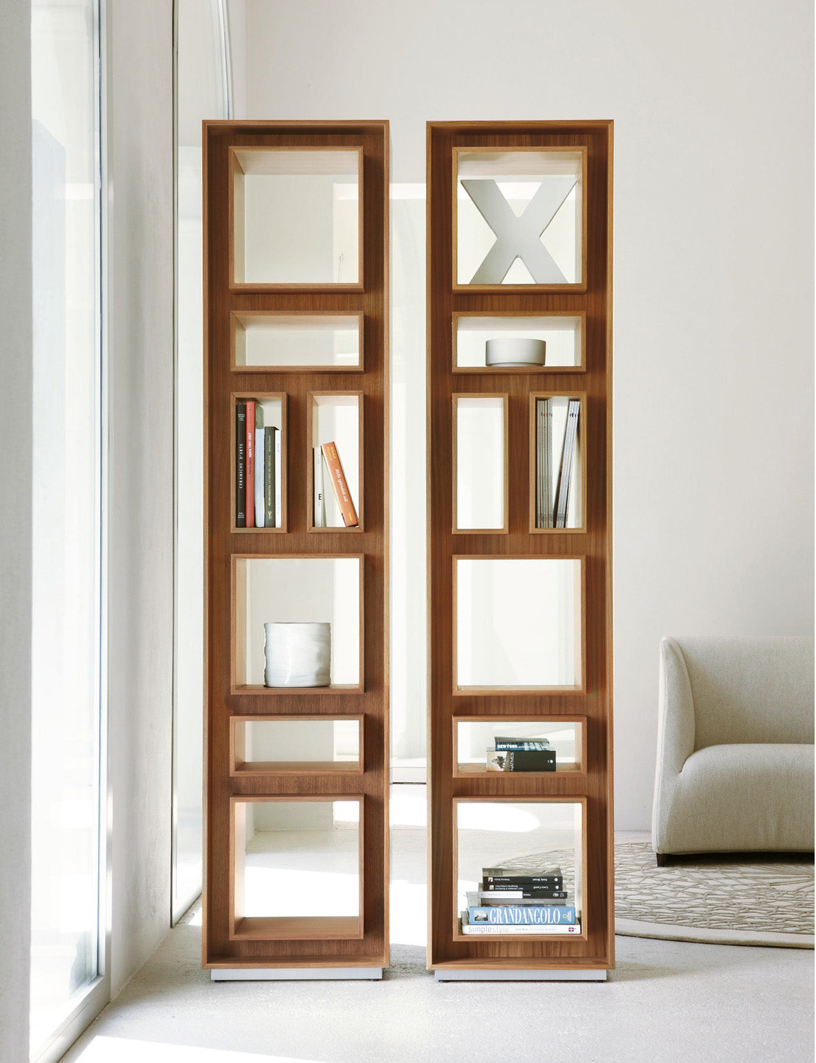High End Fancy Bookcase by Porada Casa Design Group