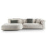 Frigerio Felix Sectional Sofa modular designer sectional with upholstered cushions and refined metal details Casa Design Group