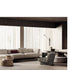 Frigerio Felix Sectional Sofa modular designer sectional with upholstered cushions and refined metal details Casa Design Group