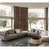 Frigerio Felix Sectional Sofa modular designer sectional with upholstered cushions and refined metal details Casa Design Group