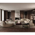 Frigerio Felix Sectional Sofa modular designer sectional with upholstered cushions and refined metal details Casa Design Group