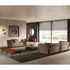 Frigerio Felix Sectional Sofa modular designer sectional with upholstered cushions and refined metal details Casa Design Group