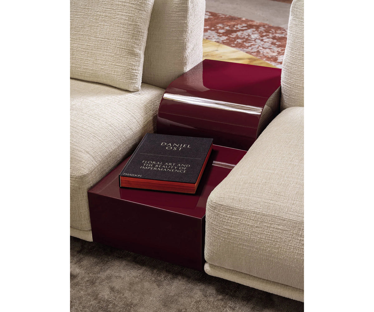 Frigerio Felix Sectional Sofa modular designer sectional with upholstered cushions and refined metal details Casa Design Group