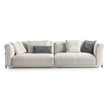 Frigerio Felix Sofa modular designer sofa with upholstered cushions and refined metal details Casa Design Group
