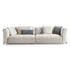 Frigerio Felix Sofa modular designer sofa with upholstered cushions and refined metal details Casa Design Group