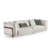 Frigerio Felix Sofa modular designer sofa with upholstered cushions and refined metal details Casa Design Group