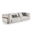 Frigerio Felix Sofa modular designer sofa with upholstered cushions and refined metal details Casa Design Group