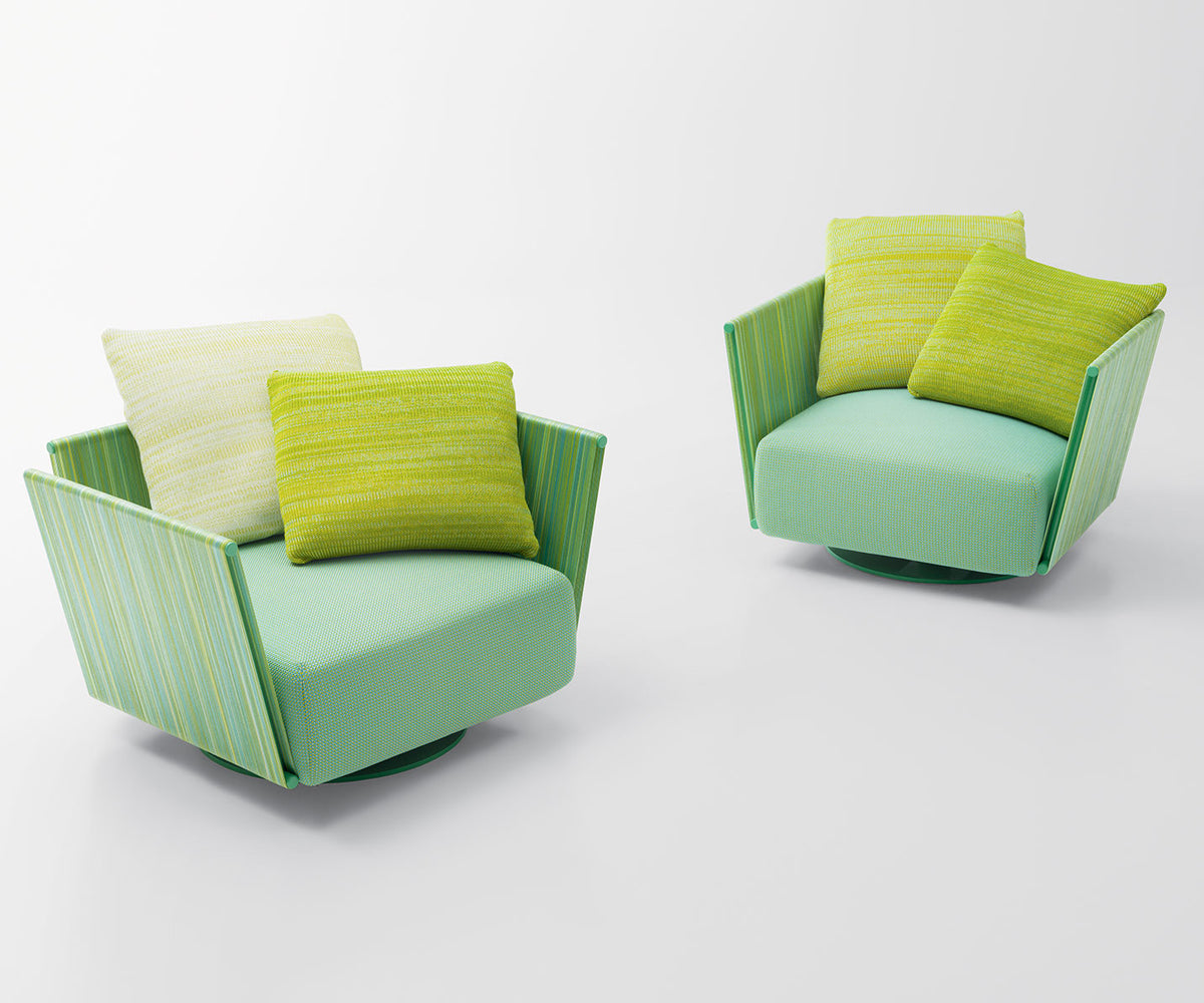 Filo Outdoor Swivel Armchair by Paola Lenti for Luxurious Comfort Casa Design Group