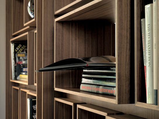 High End First Bookcase by Porada Casa Design Group