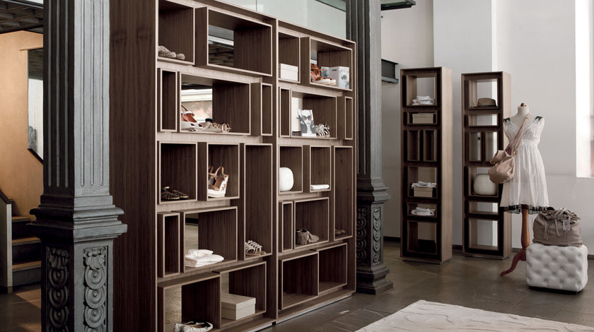 High End First Bookcase by Porada Casa Design Group