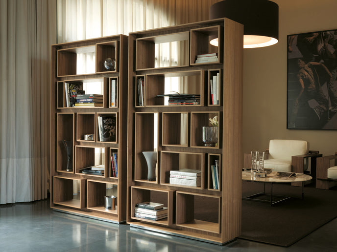 High End First Bookcase by Porada Casa Design Group