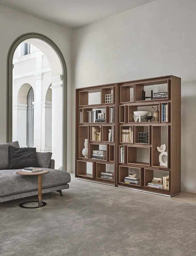 High End First Bookcase by Porada Casa Design Group